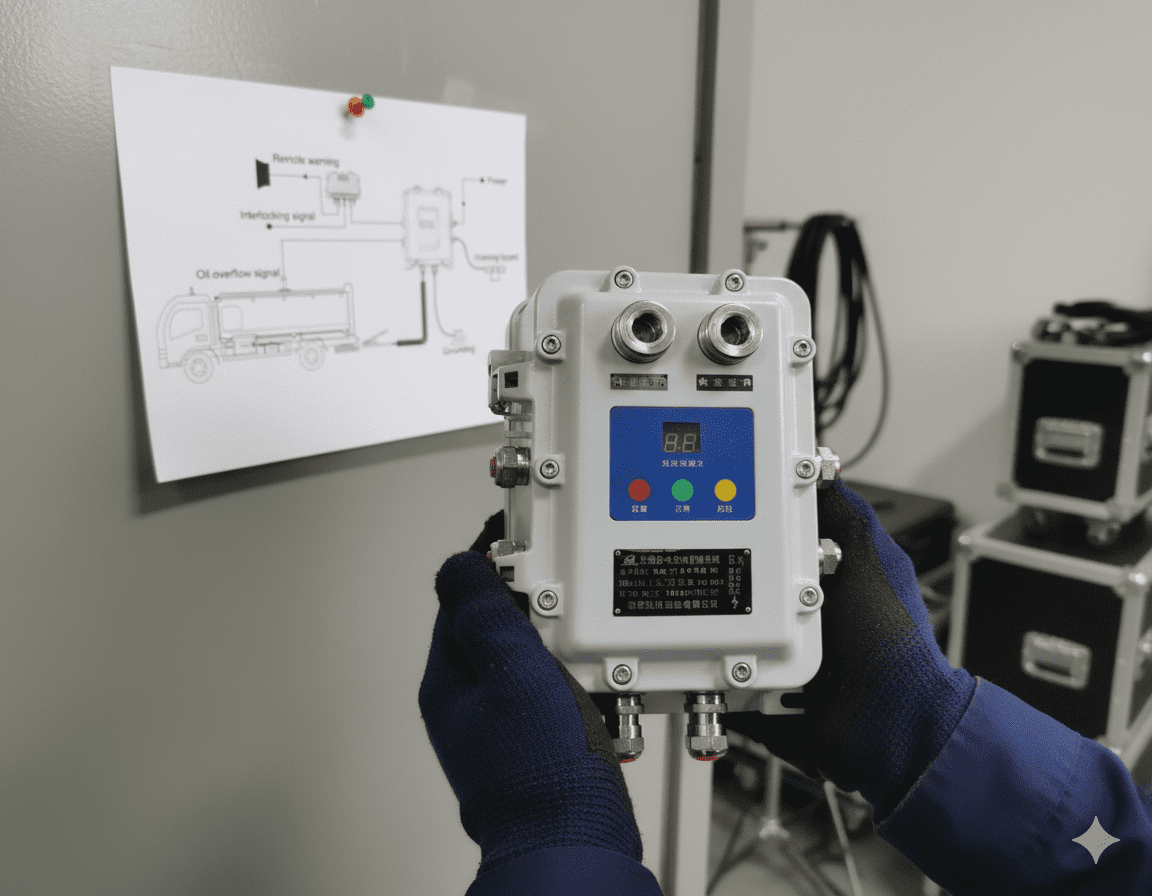 نمای کلی تجهیز کنترلی اتصال به زمین مدل BXCQ- آکوتجهیز