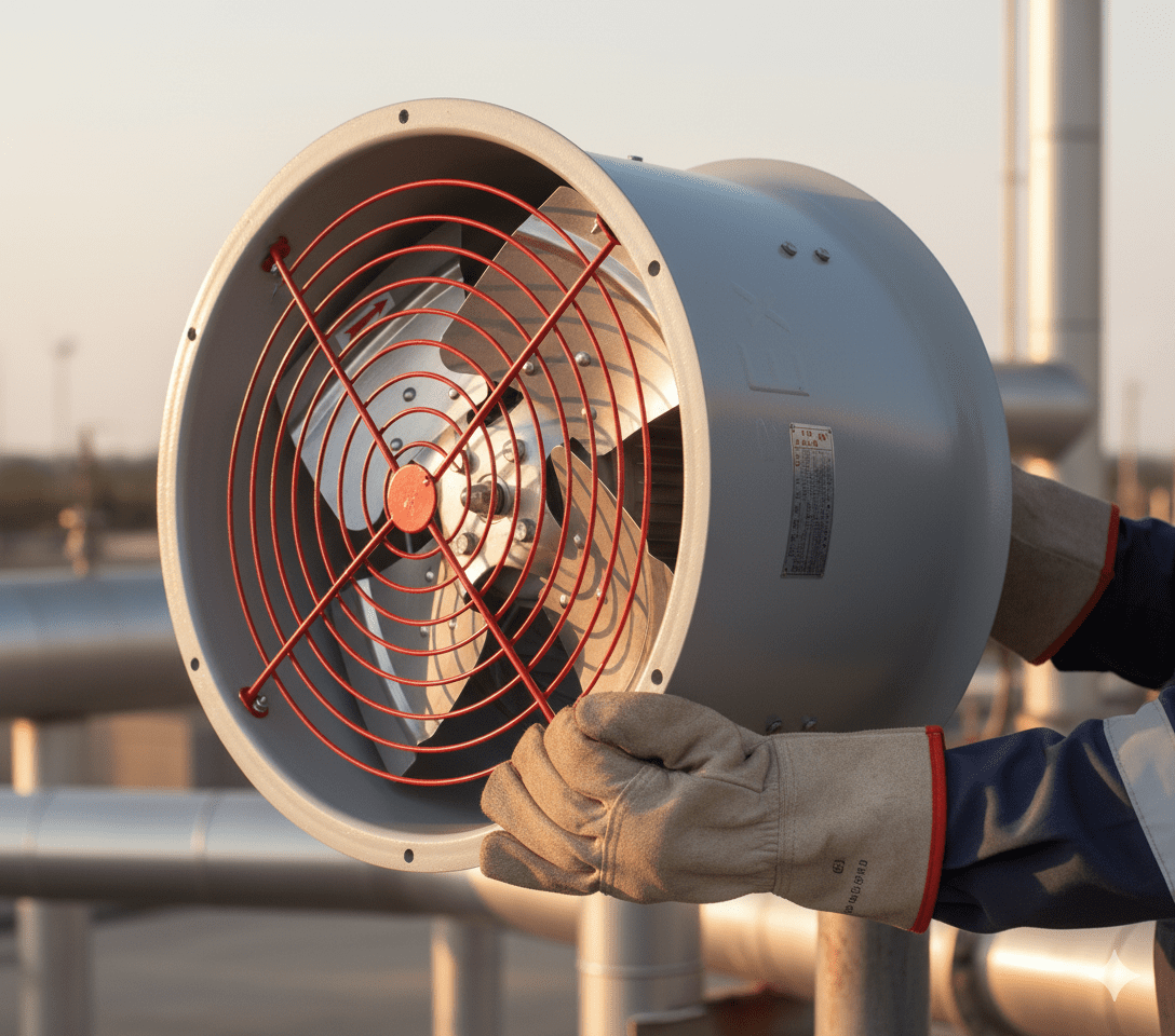 نمای کلی فن تخلیه هوا ضد انفجار BT35- آکوتجهیز